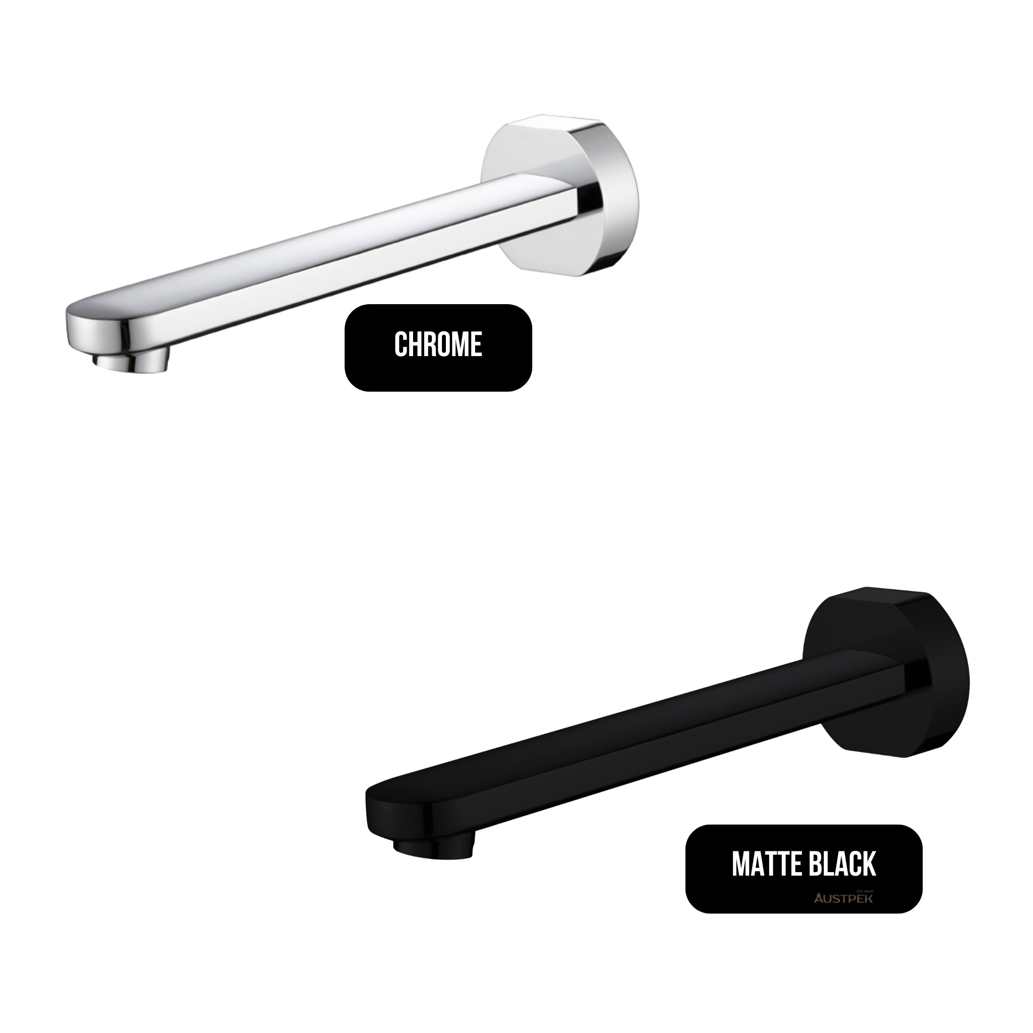 IKON CORA SPOUT 200MM CHROME