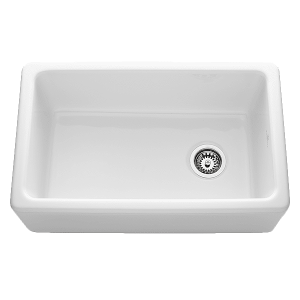CHAMBORD PHILIPPE II SINGLE BOWL FIRECLAY KITCHEN SINK WHITE 762MM