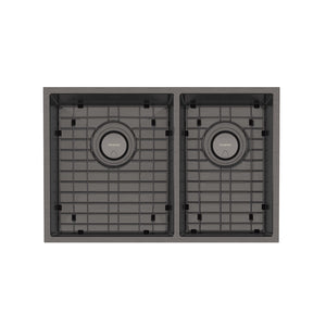 PHOENIX 4000 SERIES 1 AND 3/4 BOWL SINK BRUSHED CARBON 683MM