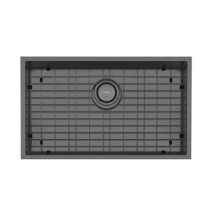 PHOENIX 4000 SERIES EXTRA LARGE SINGLE BOWL SINK BRUSHED CARBON 700MM