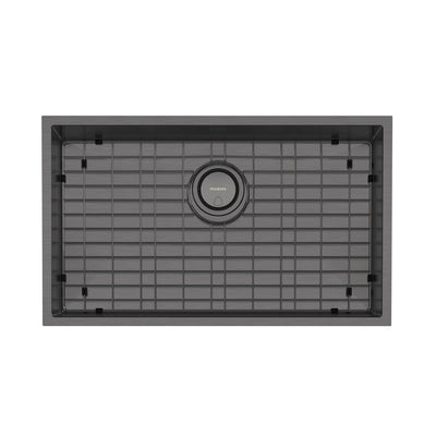 PHOENIX 4000 SERIES EXTRA LARGE SINGLE BOWL SINK BRUSHED CARBON 700MM