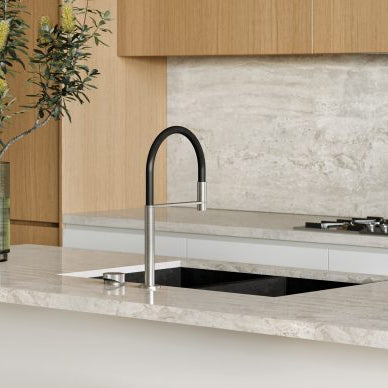 PHOENIX AXIA HOB SINK MIXER SET FLEXIBLE HOSE 440MM CHROME