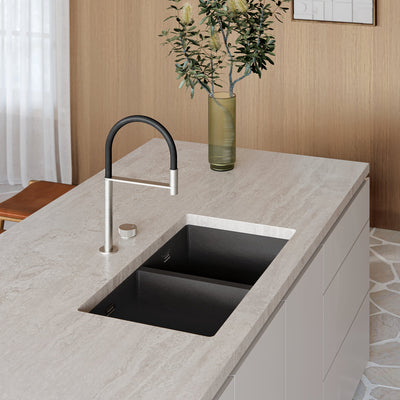 PHOENIX AXIA HOB SINK MIXER SET FLEXIBLE HOSE 440MM CHROME