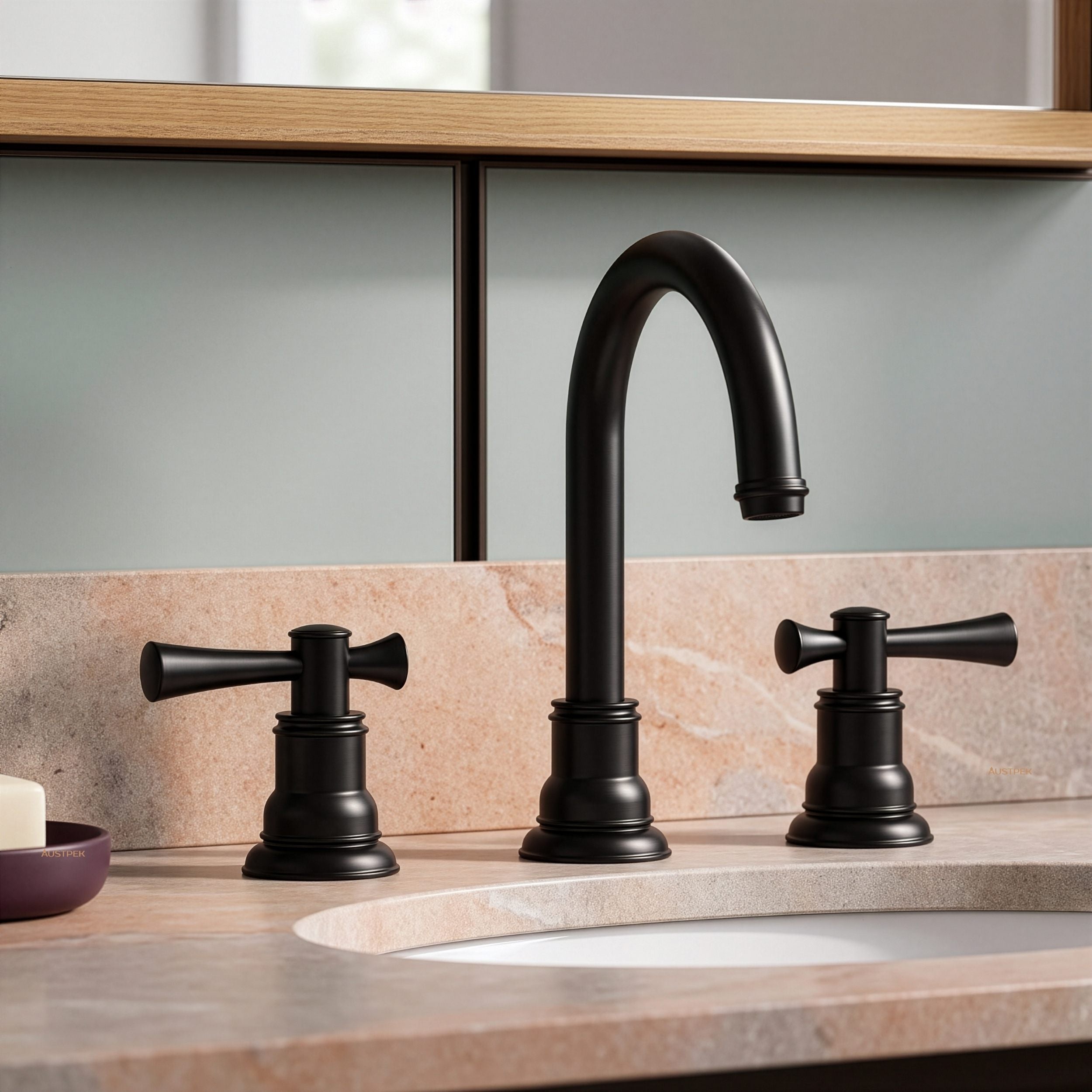 PHOENIX CROMFORD BASIN SET 205MM MATTE BLACK