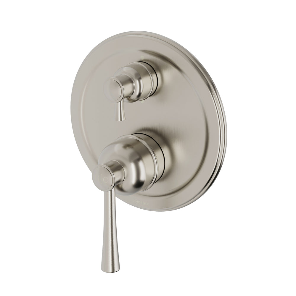 PHOENIX CROMFORD SWITCHMIX SHOWER / BATH DIVERTER MIXER COMPLETE KIT BRUSHED NICKEL