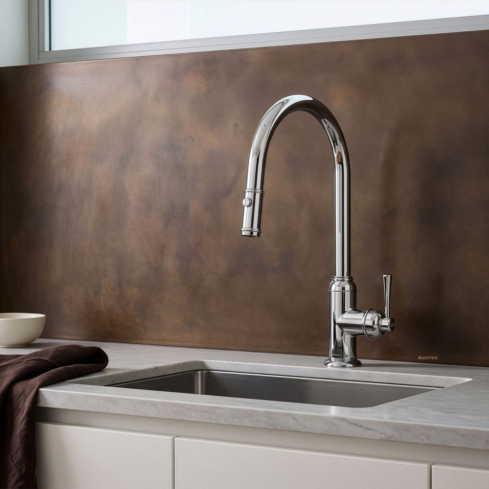 PHOENIX CROMFORD PULL OUT SINK MIXER 402MM CHROME