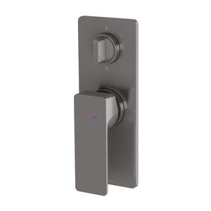 PHOENIX GLOSS MKII SWITCHMIX SHOWER / BATH DIVERTER MIXER COMPLETE KIT BRUSHED CARBON
