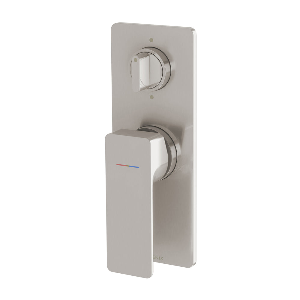 PHOENIX GLOSS MKII SWITCHMIX SHOWER / BATH DIVERTER MIXER COMPLETE KIT BRUSHED NICKEL
