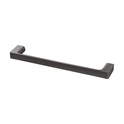 PHOENIX GLOSS NON-HEATED HAND TOWEL RAIL BRUSHED CARBON 350MM