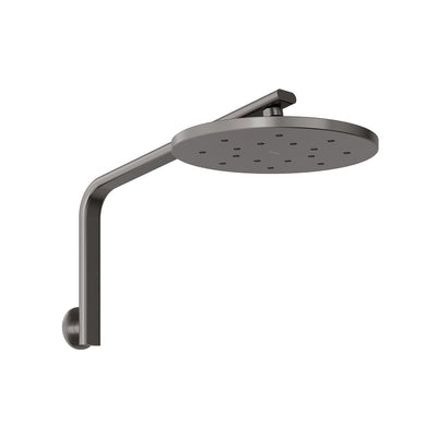 PHOENIX HIGH-RISE SHOWER ARM AND ROSE 346MM BRUSHED CARBON