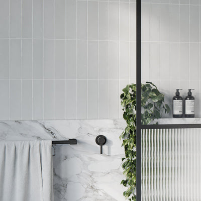 PHOENIX MKII SINGLE NON-HEATED TOWEL RAIL MATTE BLACK (AVAILABLE IN 600MM AND 800MM)