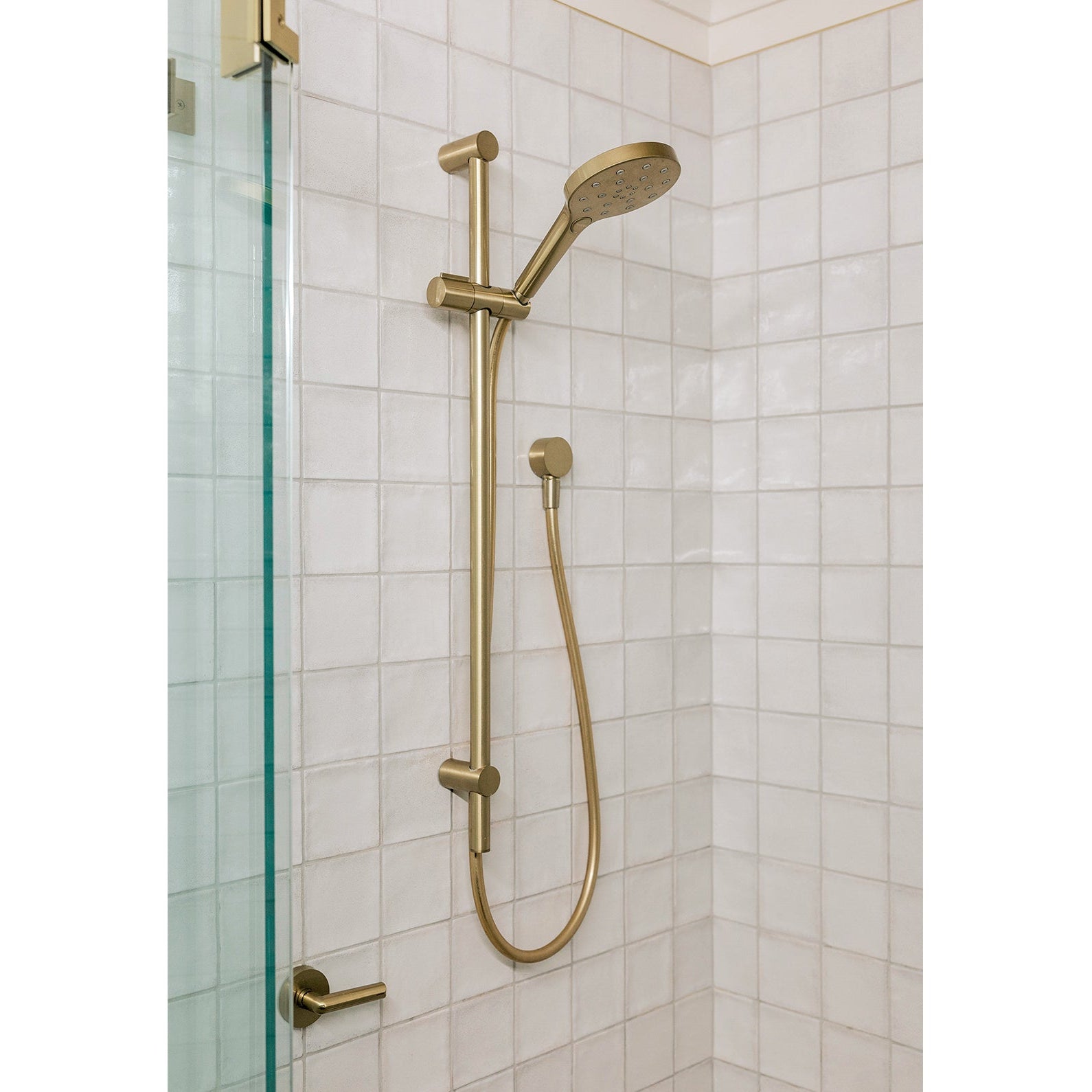 PHOENIX ORMOND SHOWER ON RAIL BRUSHED GOLD