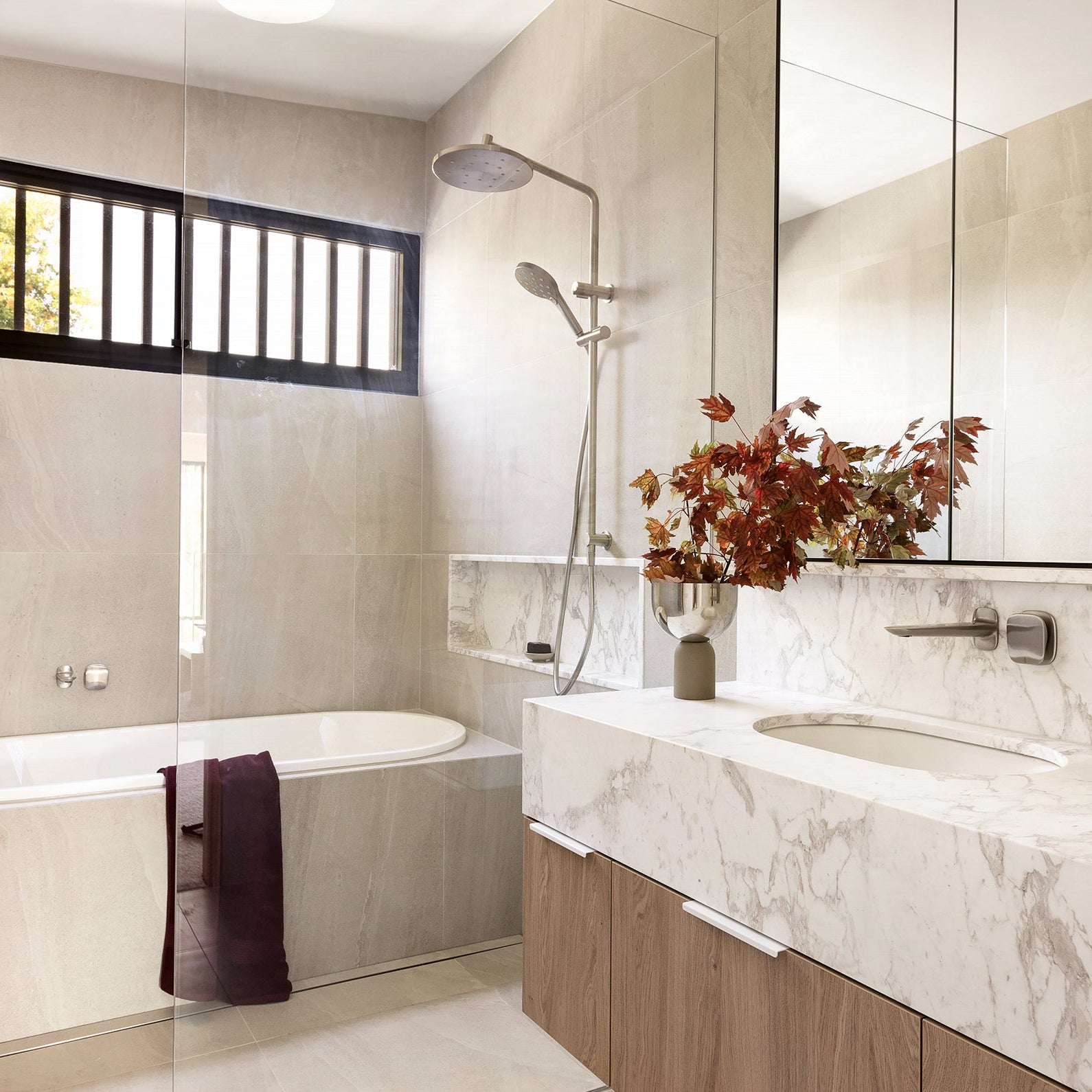 PHOENIX ORMOND TWIN SHOWER SYSTEM BRUSHED NICKEL