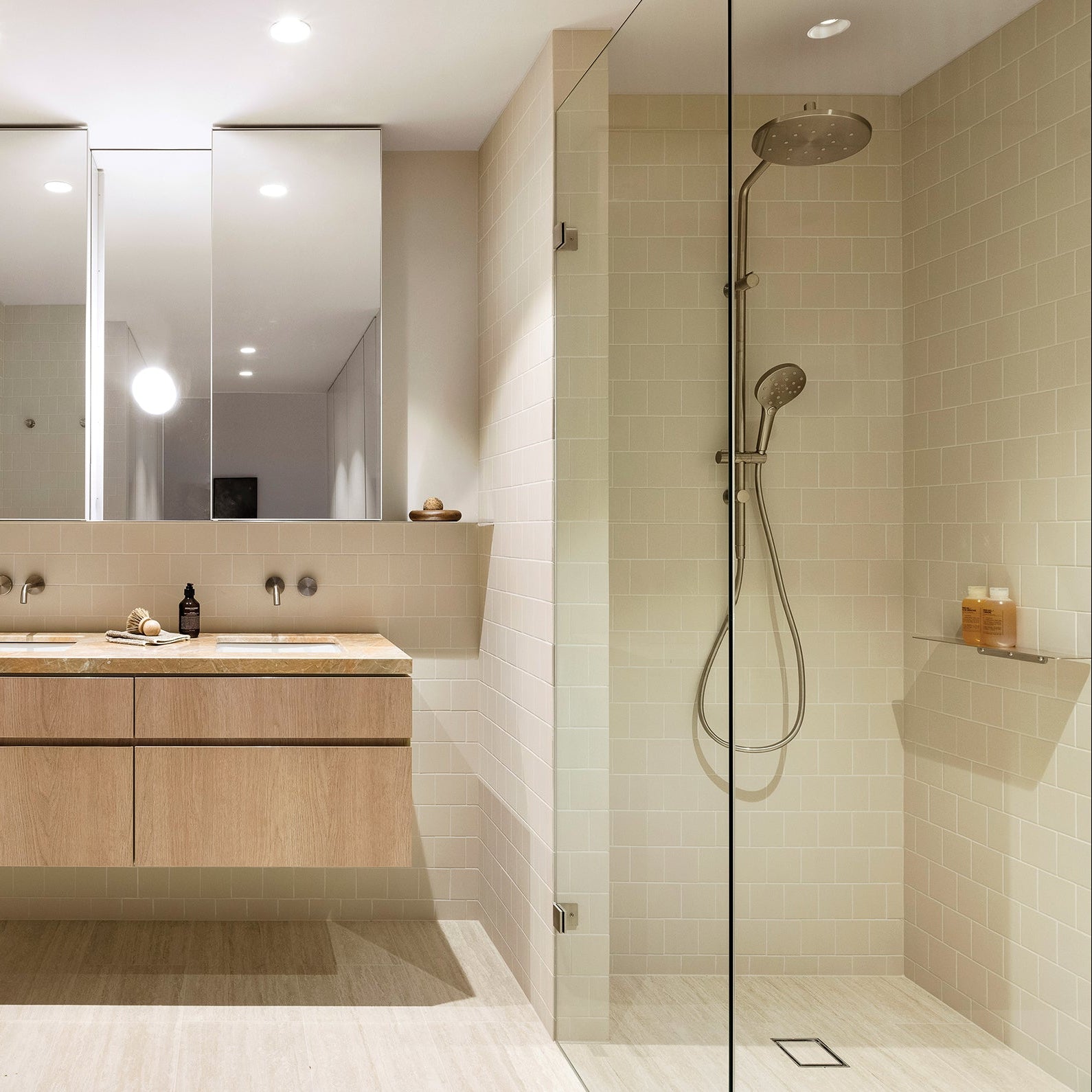 PHOENIX ORMOND TWIN SHOWER SYSTEM BRUSHED NICKEL