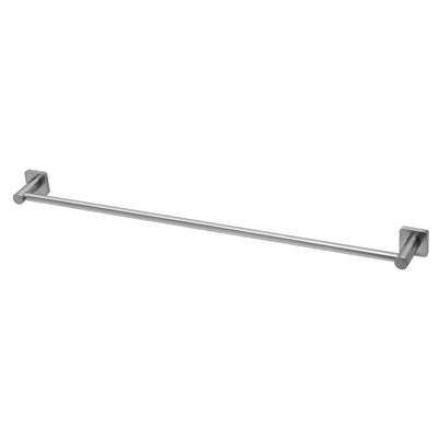 PHOENIX RADII SINGLE SQUARE TOWEL RAIL STAINLESS STEEL (AVAILABLE IN 600MM AND 800MM)