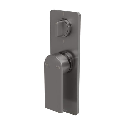 PHOENIX TEEL MKII SWITCHMIX SHOWER / BATH DIVERTER MIXER 180MM COMPLETE KIT BRUSHED CARBON