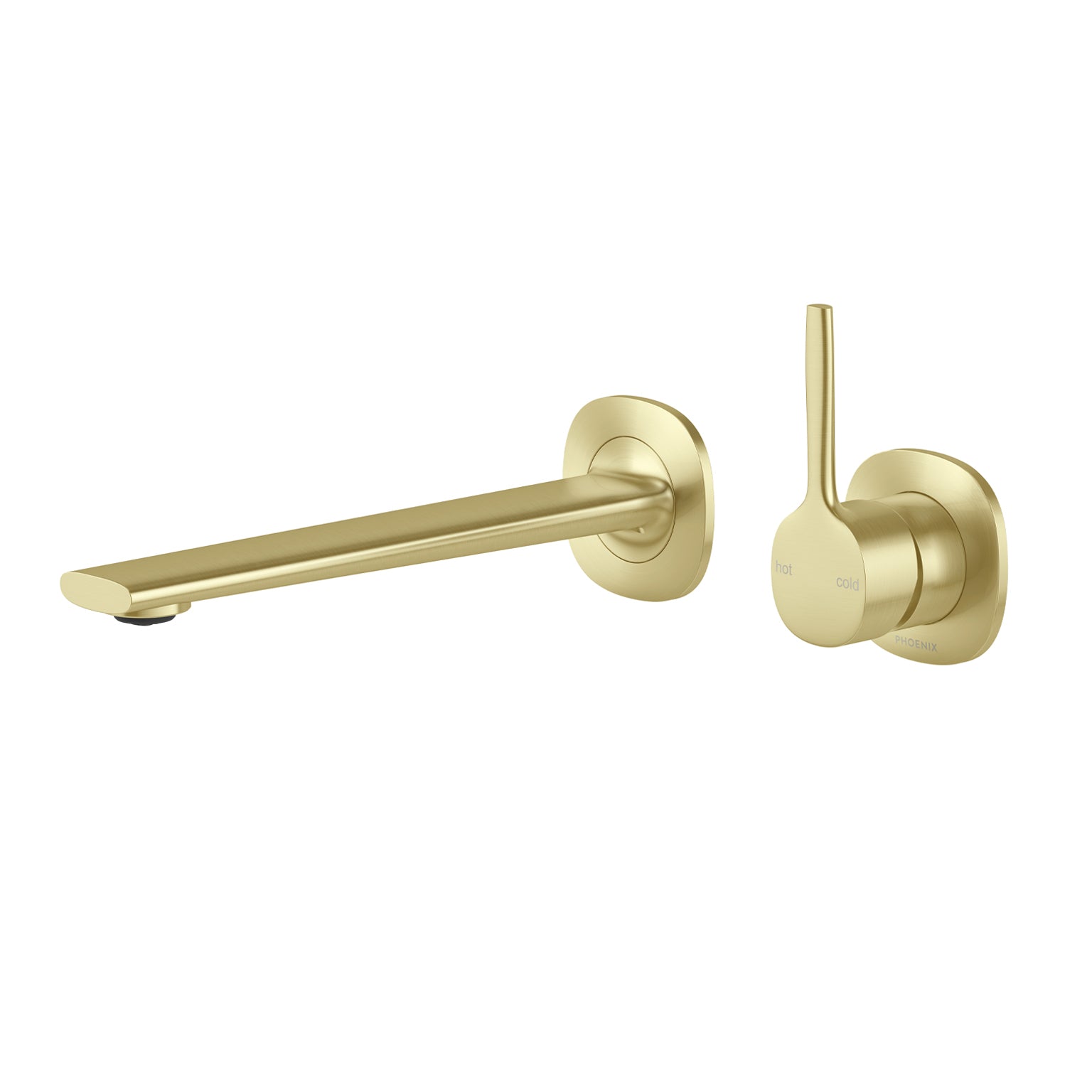 PHOENIX VASK SWITCHMIX LEAD FREE WALL BASIN / BATH MIXER SET PIN UP 218MM COMPLETE KIT BRUSHED GOLD