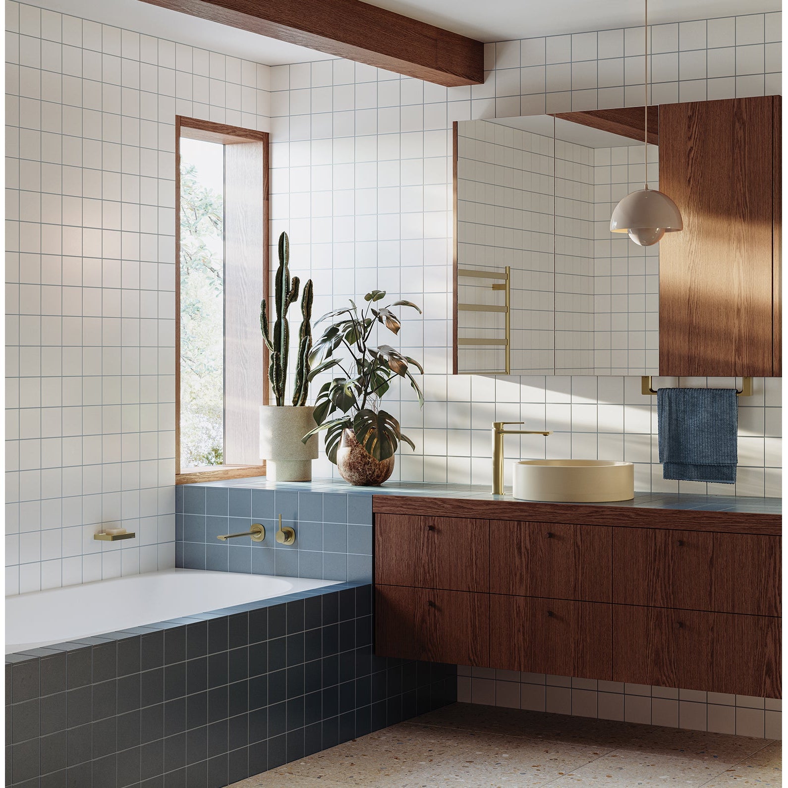 PHOENIX VASK SWITCHMIX LEAD FREE WALL BASIN / BATH MIXER SET PIN UP 218MM COMPLETE KIT BRUSHED GOLD