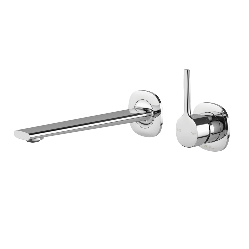 PHOENIX VASK SWITCHMIX WALL BASIN / BATH MIXER SET PIN UP 218MM COMPLETE KIT CHROME
