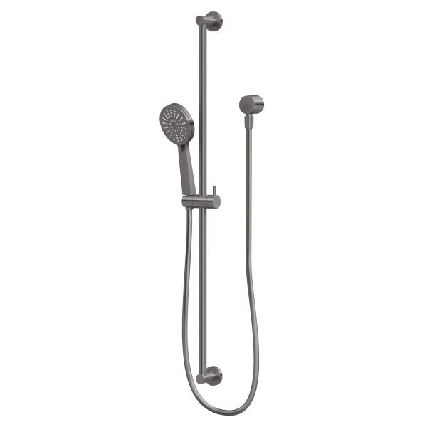 PHOENIX VIVID SLIMLINE EXTENDED SHOWER ON RAIL BRUSHED CARBON