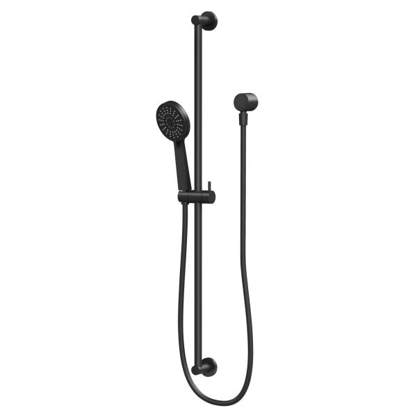 PHOENIX VIVID SLIMLINE EXTENDED SHOWER ON RAIL MATTE BLACK