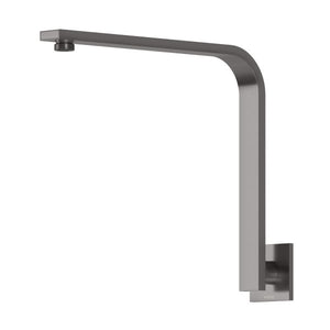 PHOENIX VIVID SLIMLINE HIGH-RISE SHOWER ARM SQUARE PALTE 316MM BRUSHED CARBON