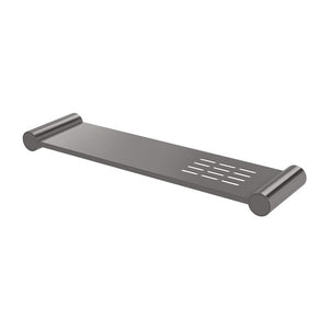 PHOENIX VIVID SLIMLINE METAL SHELF 370MM BRUSHED CARBON