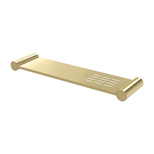 PHOENIX VIVID SLIMLINE METAL SHELF 370MM BRUSHED GOLD