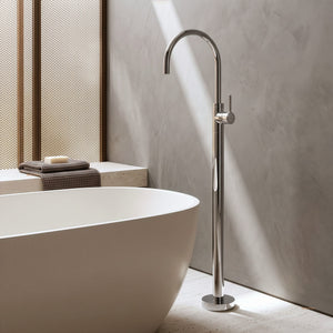 PHOENIX VIVID SLIMLINE OVAL FLOOR MOUNTED BATH MIXER CHROME