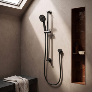 PHOENIX VIVID SLIMLINE RAIL SHOWER MATTE BLACK