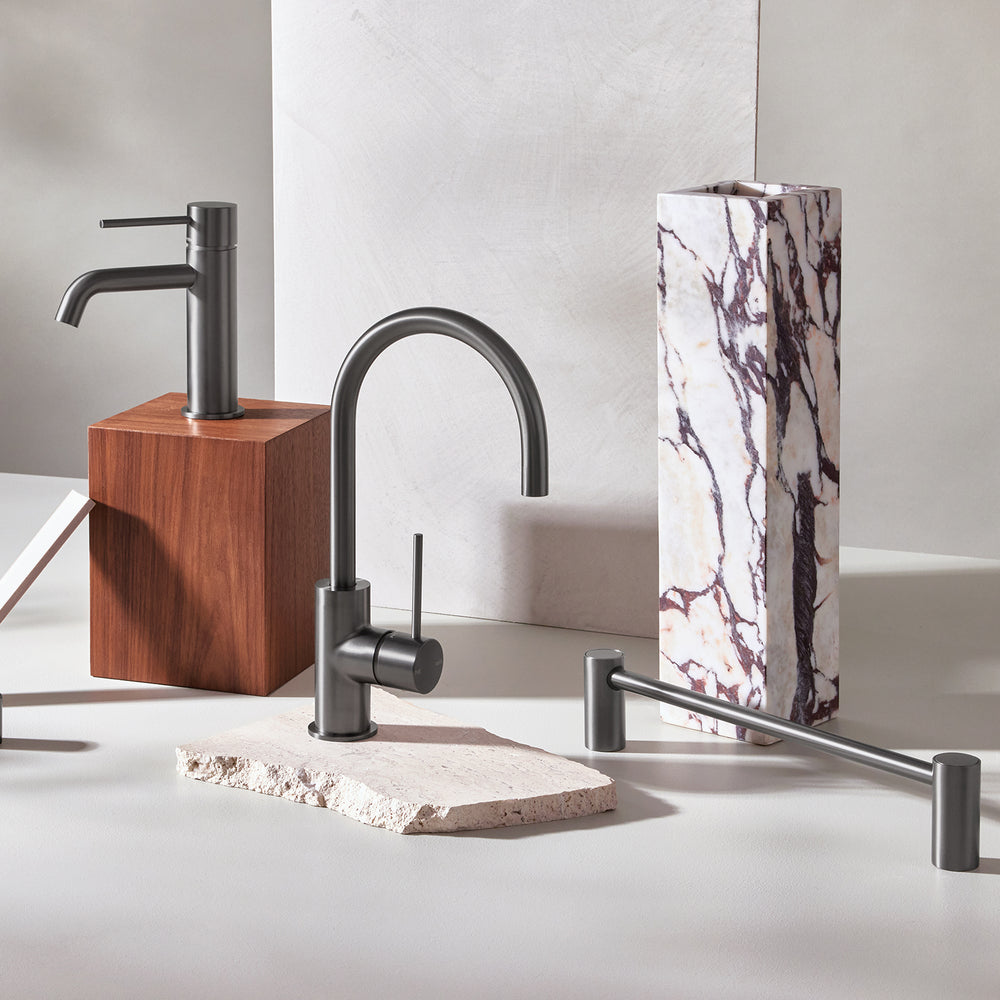 PHOENIX VIVID SLIMLINE ROBE HOOK BRUSHED CARBON