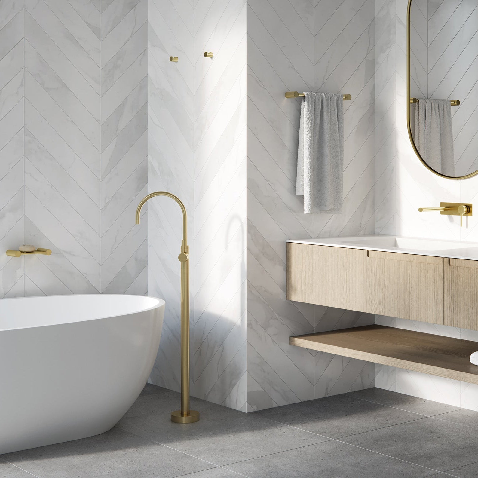 PHOENIX VIVID SLIMLINE ROBE HOOK BRUSHED GOLD