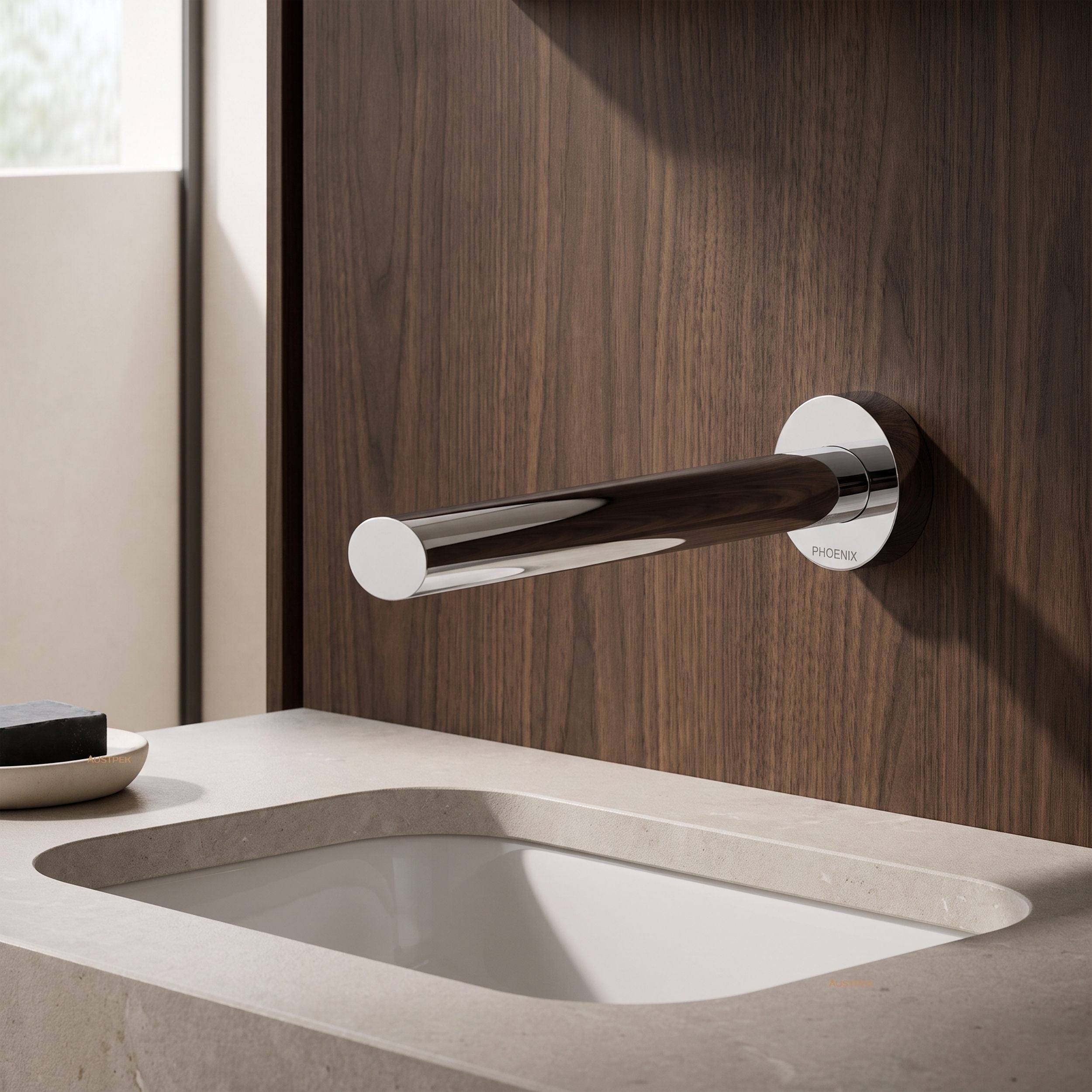 PHOENIX VIVID SLIMLINE WALL BASIN OUTLET 180MM CHROME
