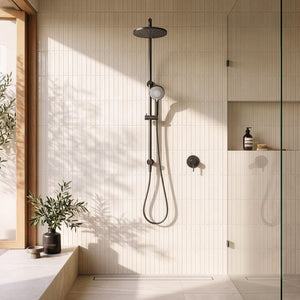 PHOENIX VIVID TWIN SHOWER BRUSHED CARBON