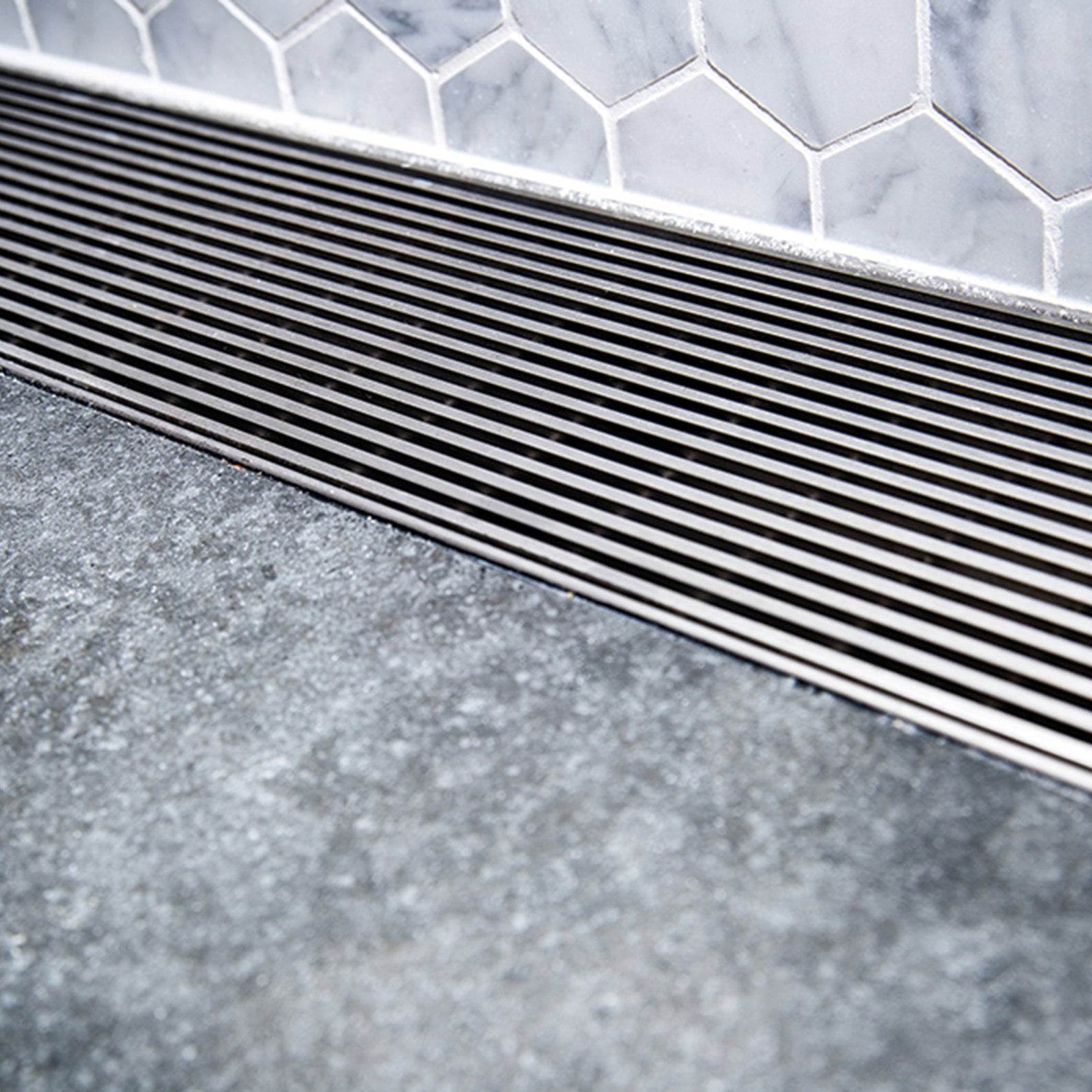 PHOENIX V KIT CHANNEL DRAIN HG STAINLESS STEEL 1215MM