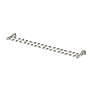 PHOENIX WILTERN DOUBLE TOWEL RAIL 800MM BRUSHED NICKEL