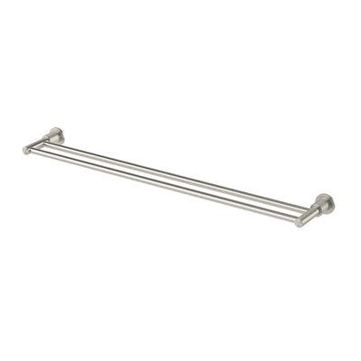 PHOENIX WILTERN DOUBLE TOWEL RAIL 800MM BRUSHED NICKEL