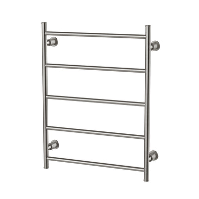 PHOENIX WILTERN HEATED TOWEL LADDER 748MM BRUSHED CARBON