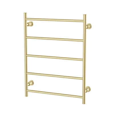 PHOENIX WILTERN HEATED TOWEL LADDER 748MM BRUSHED GOLD