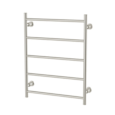 PHOENIX WILTERN HEATED TOWEL LADDER 748MM BRUSHED NICKEL