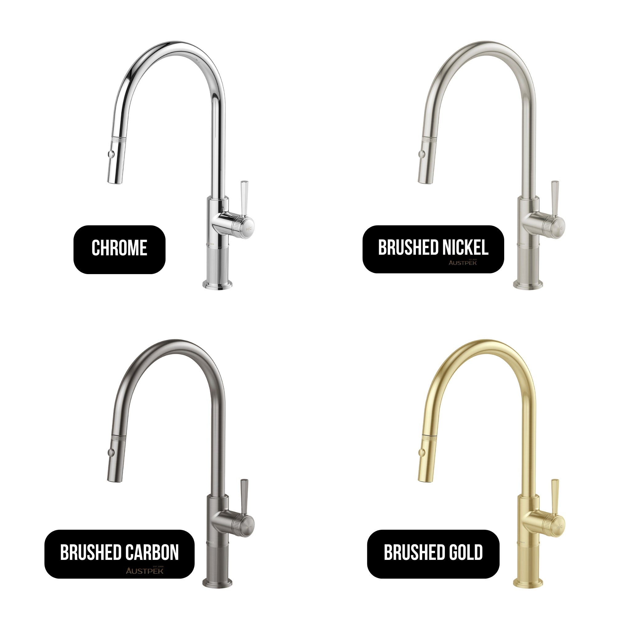 PHOENIX WILTERN LEAD FREE PULL OUT SINK MIXER 439MM BRUSHED CARBON