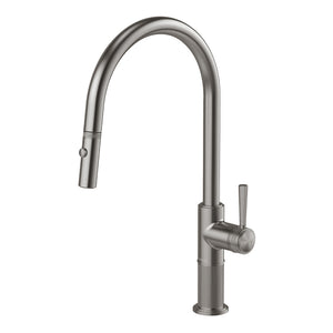 PHOENIX WILTERN PULL OUT SINK MIXER 439MM BRUSHED CARBON