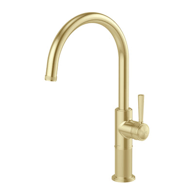 PHOENIX WILTERN LEAD FREE SINK MIXER 378MM BRUSHED GOLD