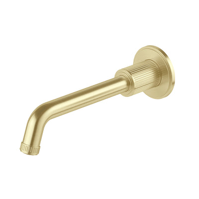 PHOENIX WILTERN LEAD FREE WALL BASIN / BATH OUTLET 190MM BRUSHED GOLD