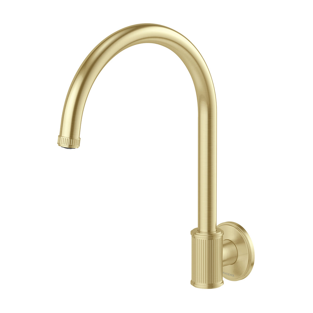 PHOENIX WILTERN WALL SINK OUTLET 279MM BRUSHED GOLD
