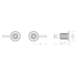 PHOENIX WILTERN WALL TOP ASSEMBLIES BRUSHED NICKEL
