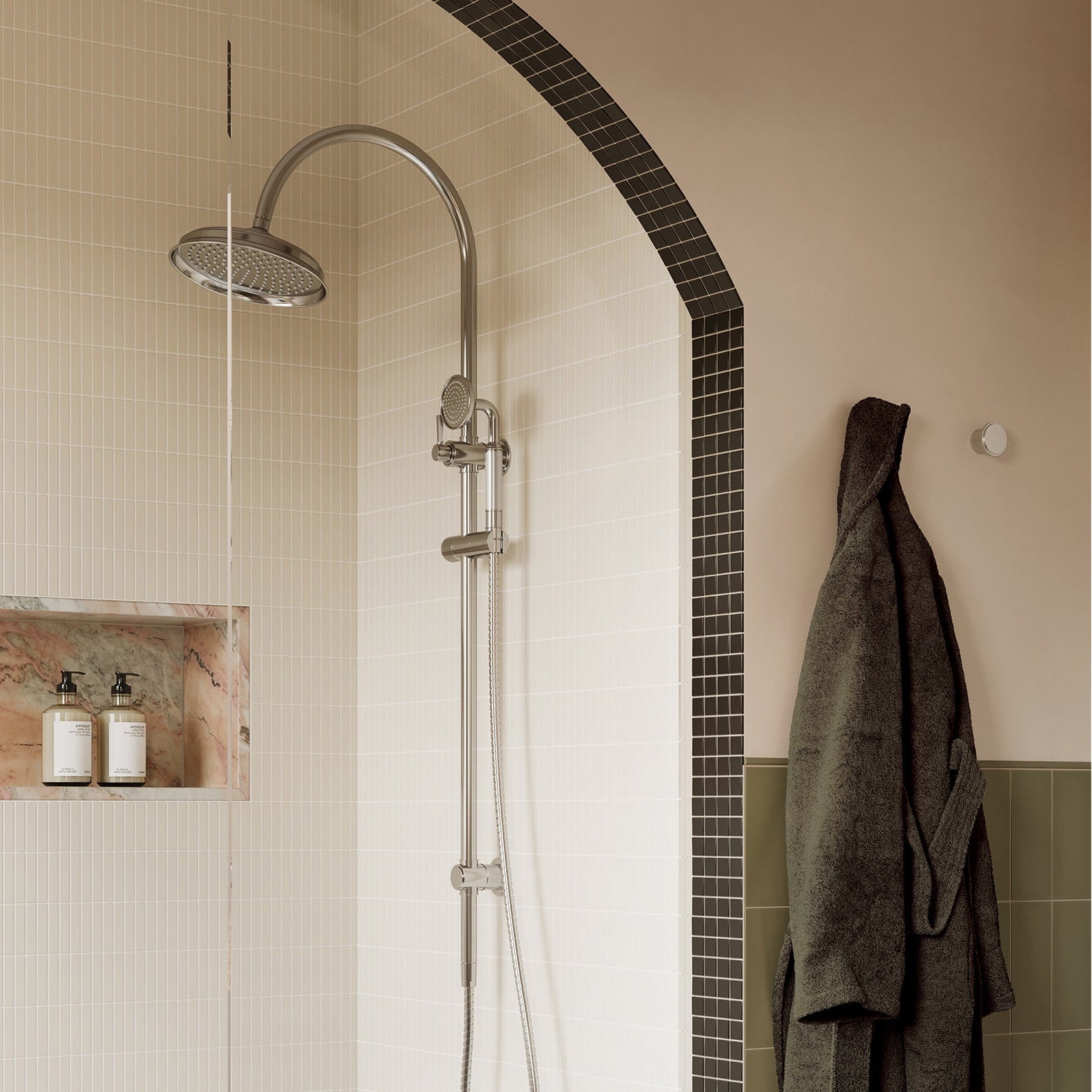 PHOENIX WILTERN ROBE HOOK BRUSHED NICKEL