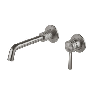 PHOENIX WILTERN SWITCHMIX WALL BASIN / BATH MIXER SET 190MM COMPLETE KIT BRUSHED CARBON