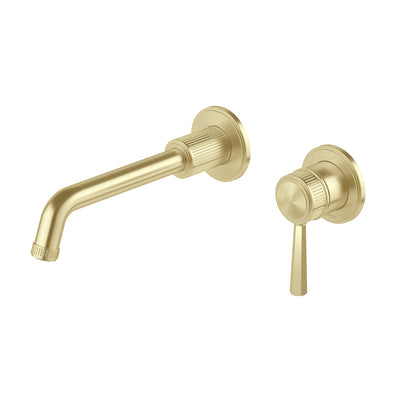 PHOENIX WILTERN SWITCHMIX LEAD FREE WALL BASIN / BATH MIXER SET 190MM COMPLETE KIT BRUSHED GOLD