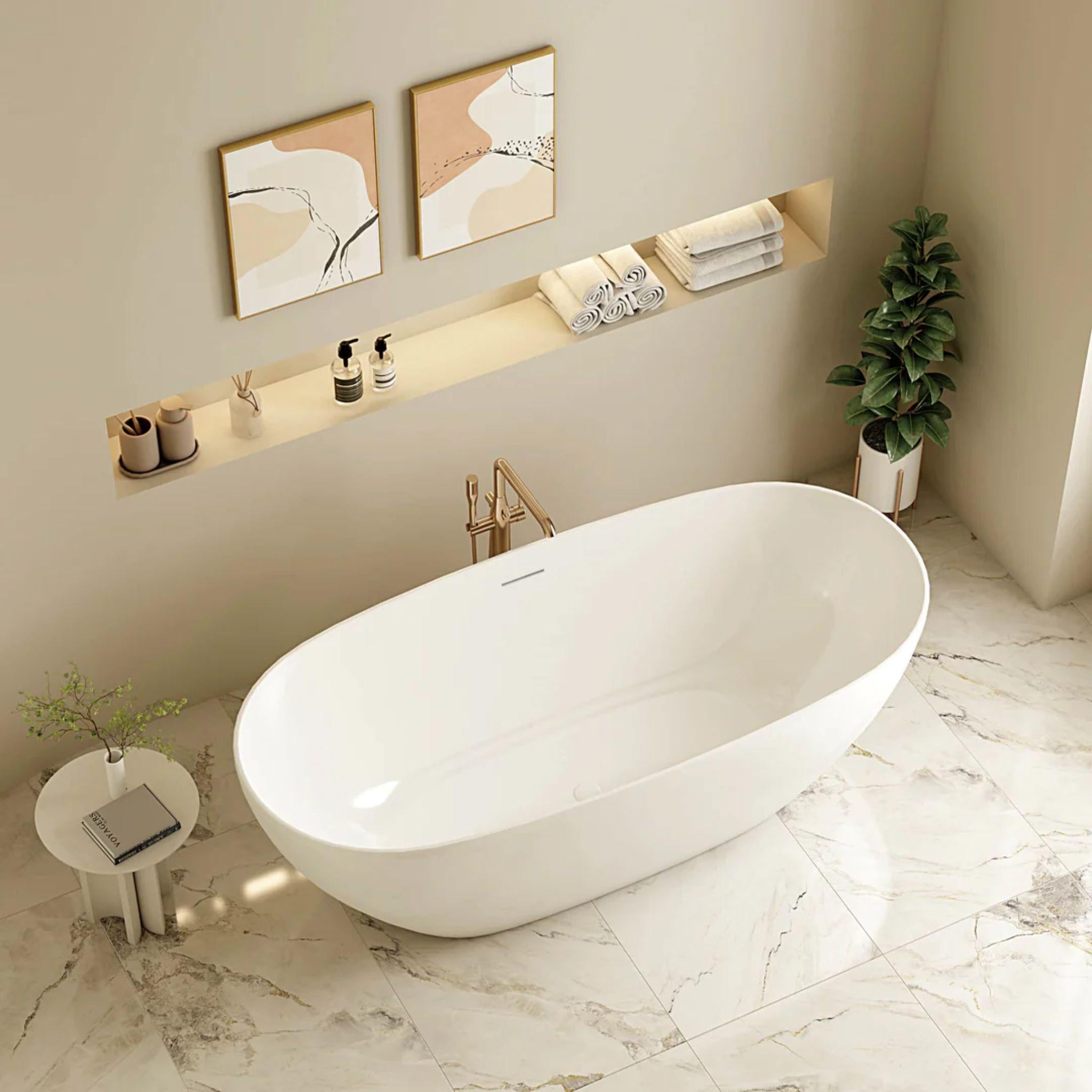 MERCIO PILATO FREESTANDING BATHTUB MATTE WHITE 1500MM